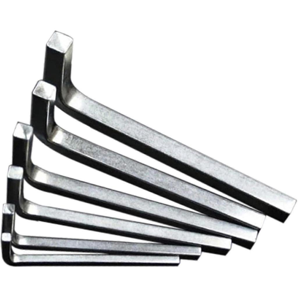 Set di 6 chiavi a brugola esagonali a L con testa quadrata, braccio lungo, set di chiavi a brugola esagonali, set di cacciaviti a chiave a 4 punte, 3-8 mm - MMIAO