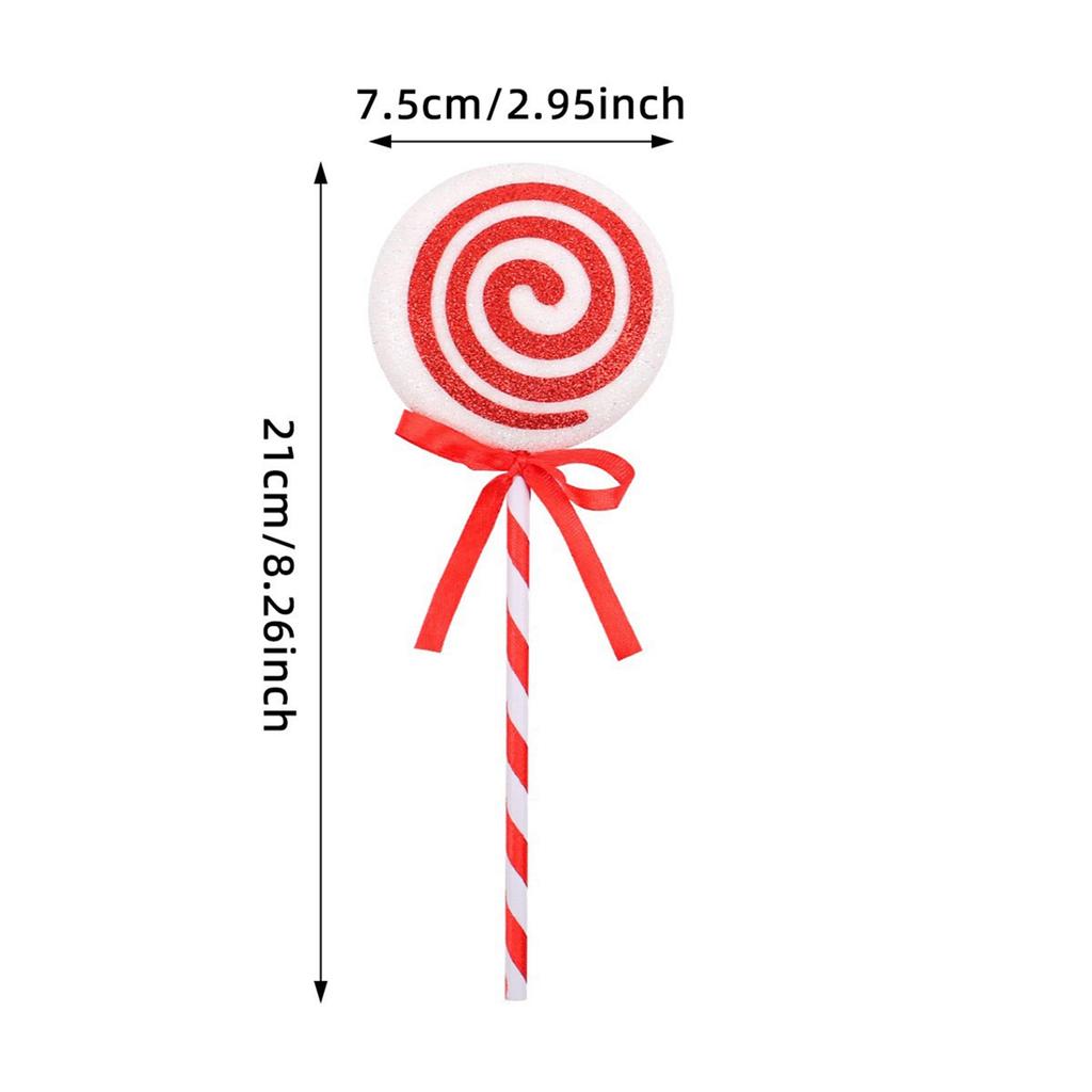 New Colored Christmas Lollipop Decoration Holiday Candy Christmas Tree Decoration for Xmas Tree Topper Home Vase Party Ornaments
