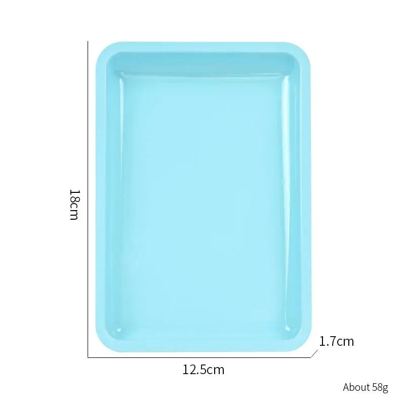 Stainless Steel Cosmetic Storage Tray Nail Art Equipment Plate Doctor Surgical Dental Tray Cosmetic Storage Tray Manicure Tool