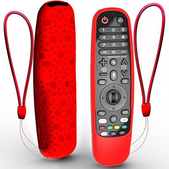 Case Cover for LG Remote MR20GA MR19BA MR18BA MR650A MR600, Silicone Skin Sleeve for LG Smart TV Magic Remote Control with Lanyard Glow in The Dark