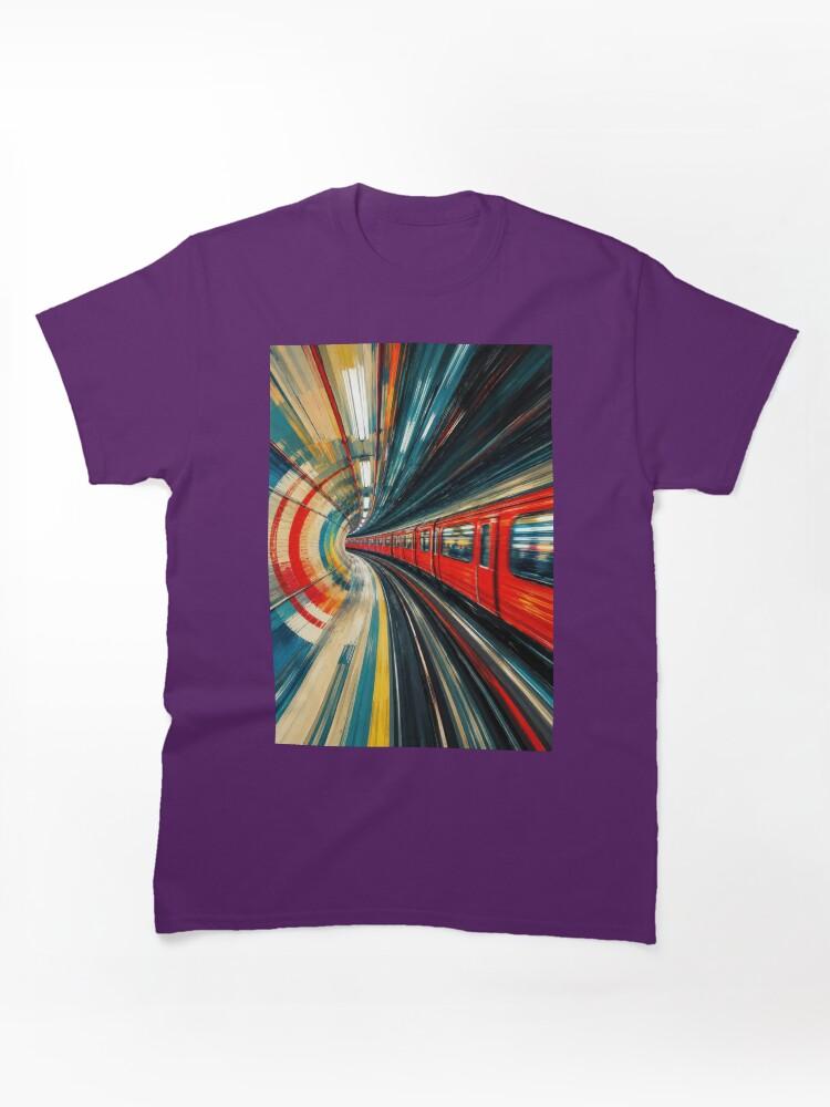 Metro Speeding Though: A London Subway Train #3 Classic T-Shirt