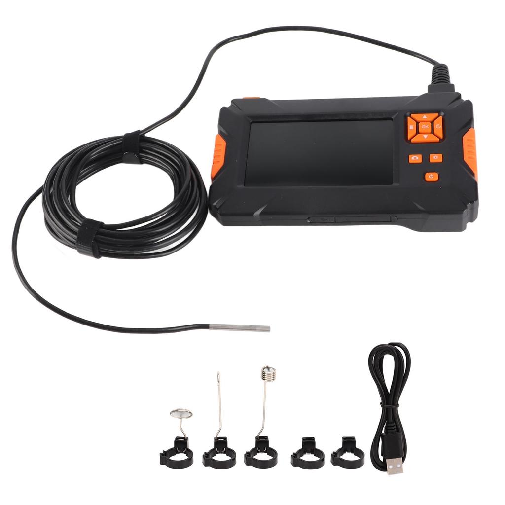 Endoscope Camera 4.3in LCD Display 5m Cable 360 degrees  Rotation 3.9mm Lens Borescope for Maintenance