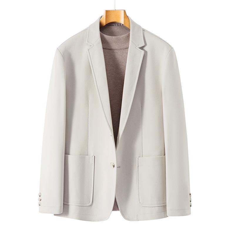 Frühling und Herbst Leichte Luxus Business Single West Mittleren alters und Junge Einfarbig Einreihig Trendy Anzug Jacke