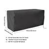 Rectangular Outdoor Storage Box Slipcover Tailored Deck Cover with
