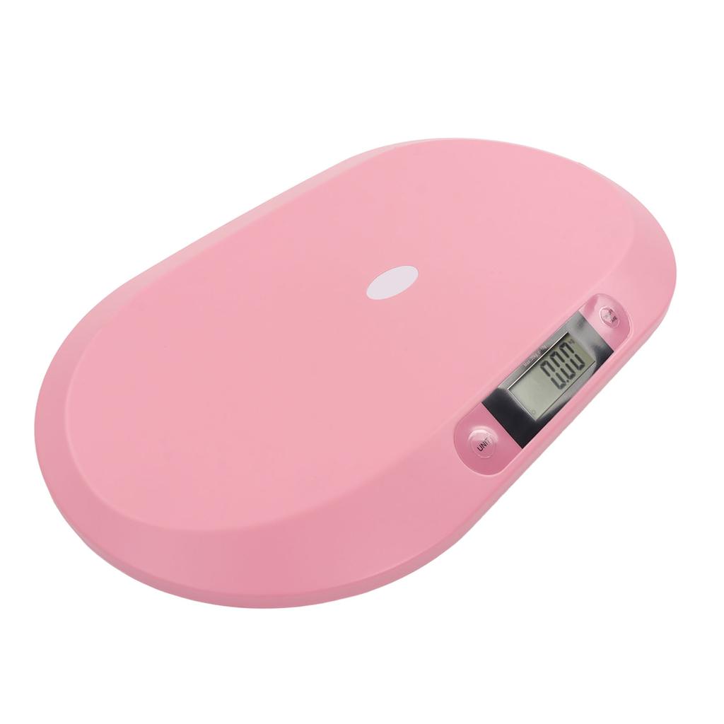 Electronic Baby Scale Measuring Tape Highly Accurate Strong Platform Digital Pet Scale 20kg Bearing Pink