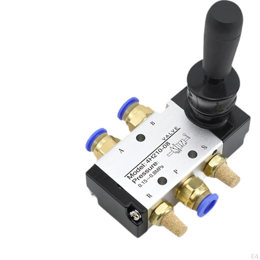 Pneumatic Manual Control Valve 1/4" Thread Accurate Smooth, Leakpoof, Good Sealing,
