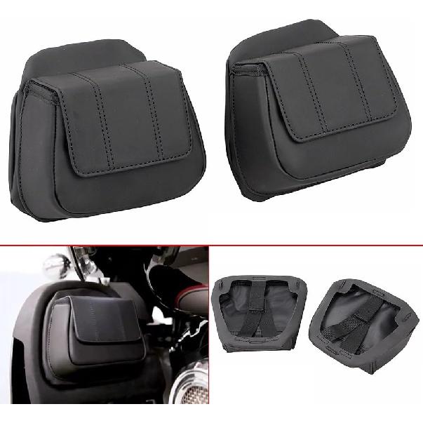 Lower Fairing Door Pockets Black Box Tool Bag for Harley Touring Road Glide Street Glide Tri Glide Ultra Limited 2014-2023,Pair