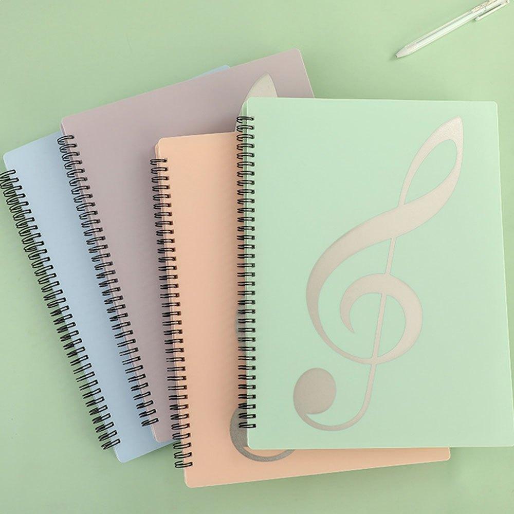 Sheet Music Folder Music Folders Binder Music Choral Storage Holder Band Folder, A4 Size Black Folder,40 Pockets