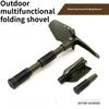 Outdoor Multi-Function Engineer Folding Shovel,Thickened Double Handle Folding Shovel for Camping and Outdoor Adventures.
