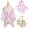 Print Silk Scarf Vintage Headkercheif Hijab Foulard Bandana New Neck Tie Shawl Wraps  Women