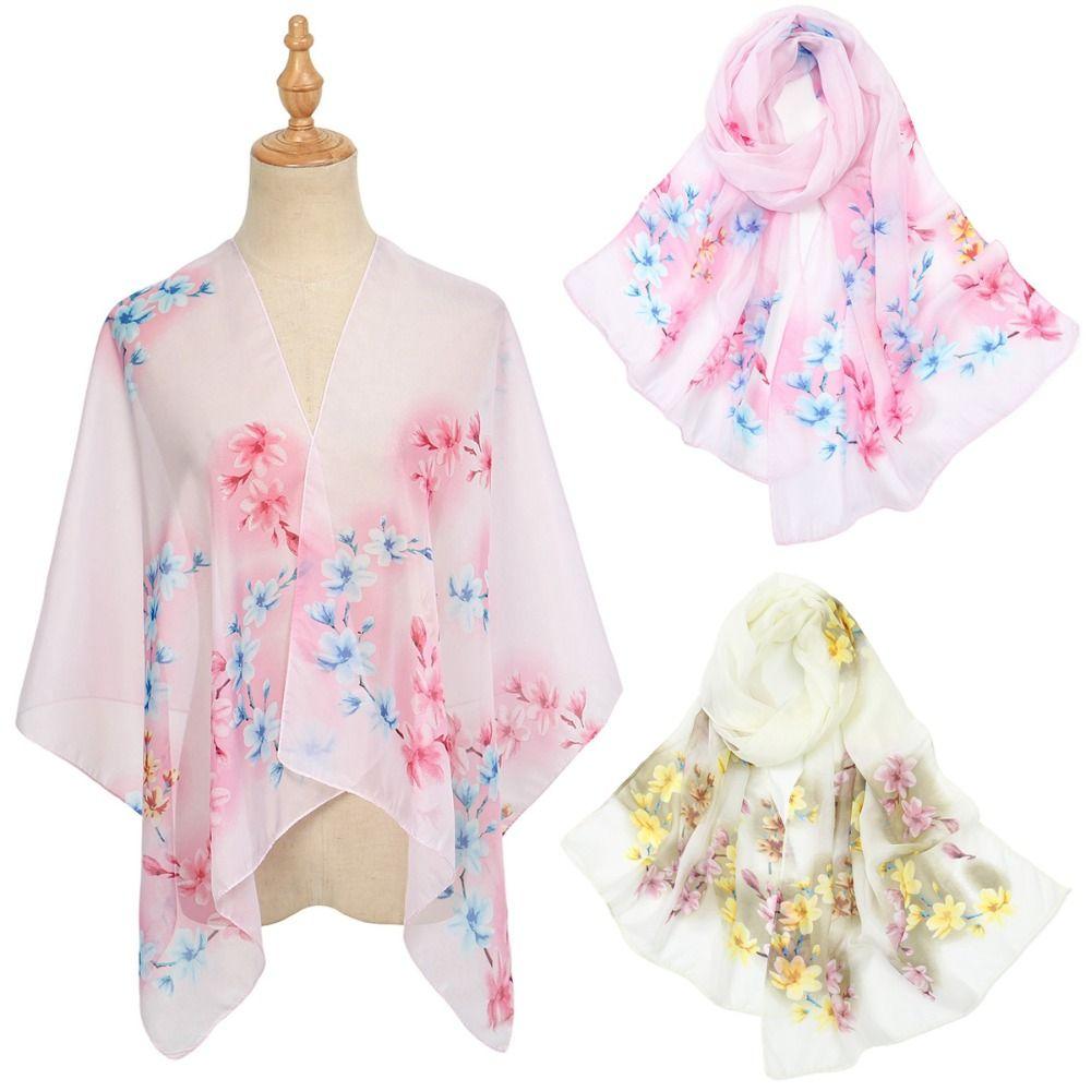 Print Silk Scarf Vintage Headkercheif Hijab Foulard Bandana New Neck Tie Shawl Wraps Women