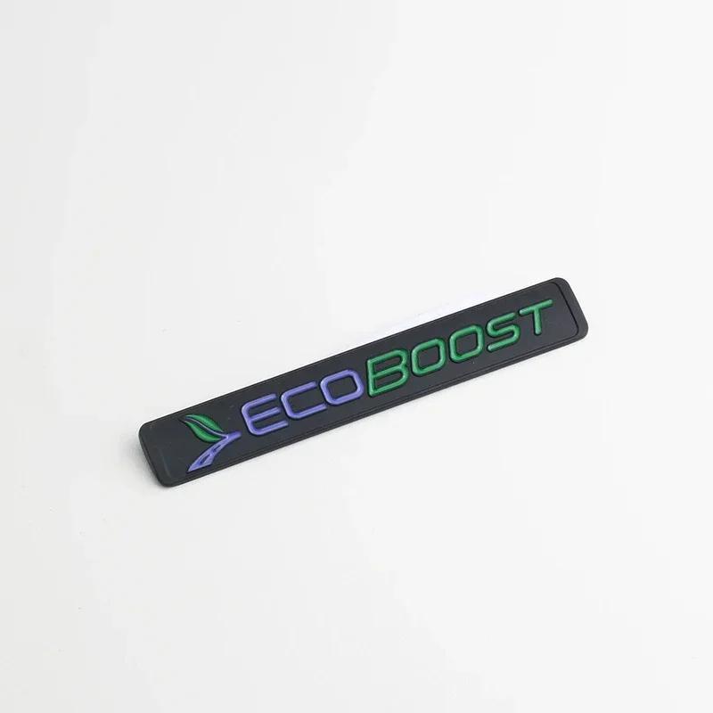 3D Metal Ecoboost Logo Rear Suitcase Badge Stickers for Ford Focus Fiesta Kuga Escape Mondeo Edge Ecosport