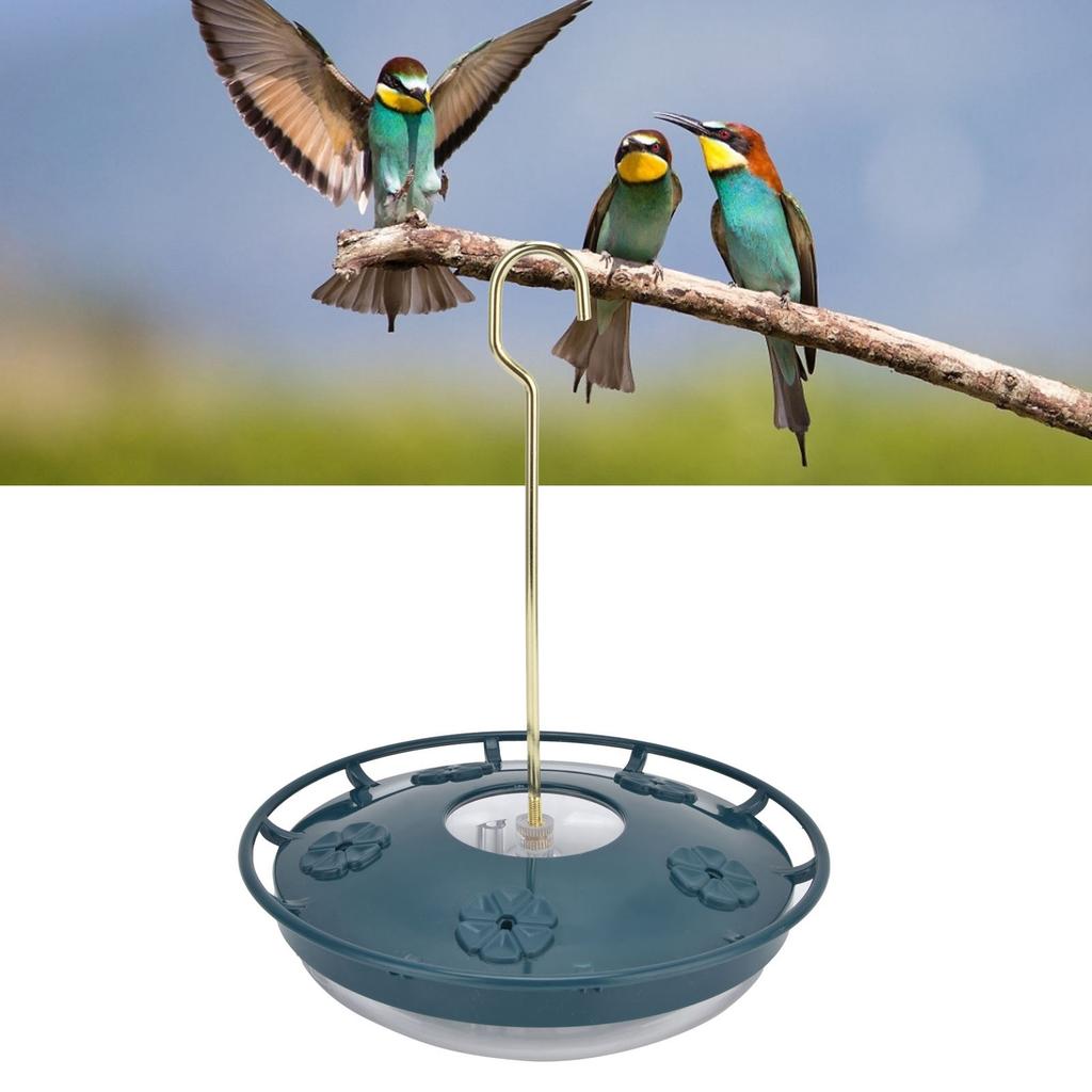CourtyardShaped Bird Feeder Transparent Hanging Bird Water Feeder for Garden Terrace(Red )