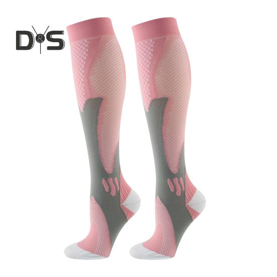 1 Pair Unisex Sport Socks Compression Yoga Socks Knee Length Long-tube High Elasticity Wrapping Anti-slip Socks Warmth Stockings for Daily Life