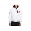 Jordan Jaqueta Masculina Wings MA-1 Estampa de Logo Quente Casual Manga Longa Gola Baseball Branco AV2599-100