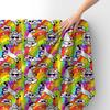 Royal Samt Stoff Polyester Zum Nähen - Motiv Einhorn Und Sonne