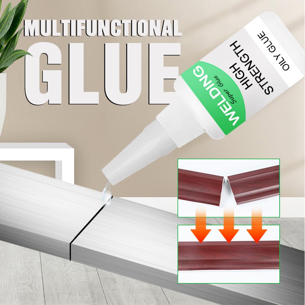 2 PCS Welding High Strength Oily Glue, 2025 New Multifunctional Glue Powerful Universal Super Fast Repair, Welding High-Strength Oily for Metal, Wood