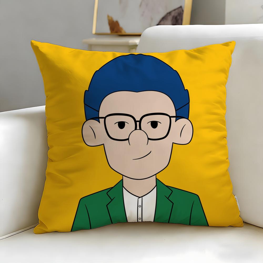 classic theme Pop Man Cushion Cover Soft & Easy-Wash Pillow Case – Versatile for Couch, Bed, Travel and Office