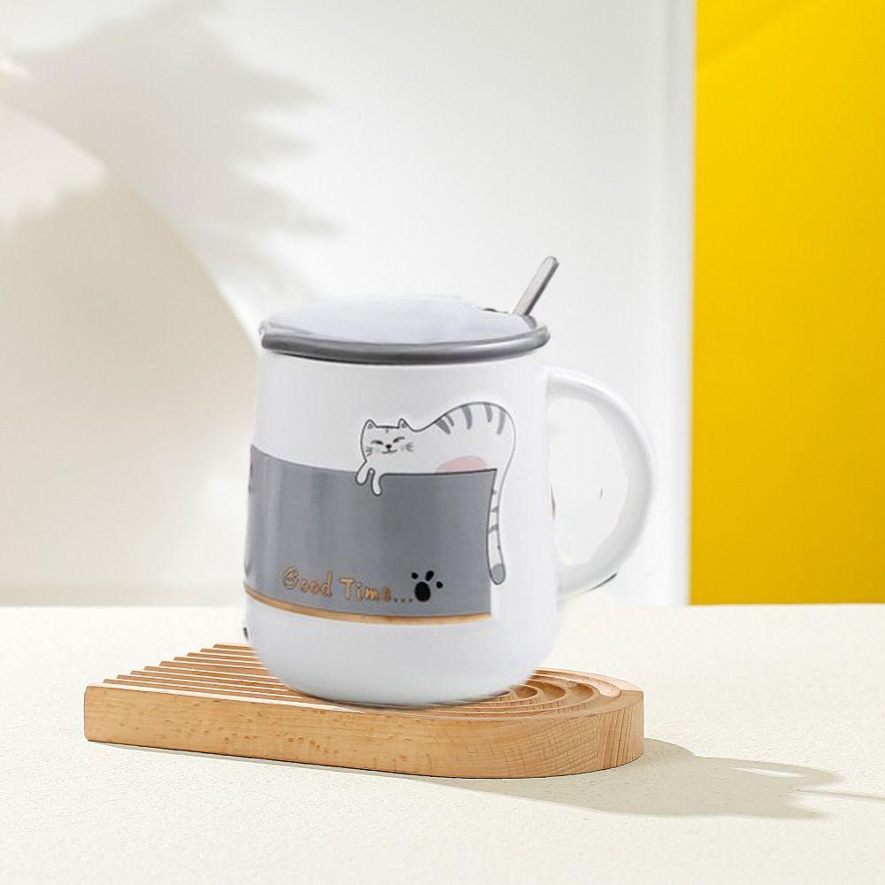 Decorative Water Cups Cartoon Tea Cup Creative Cat Ceramic Cup  Home Use