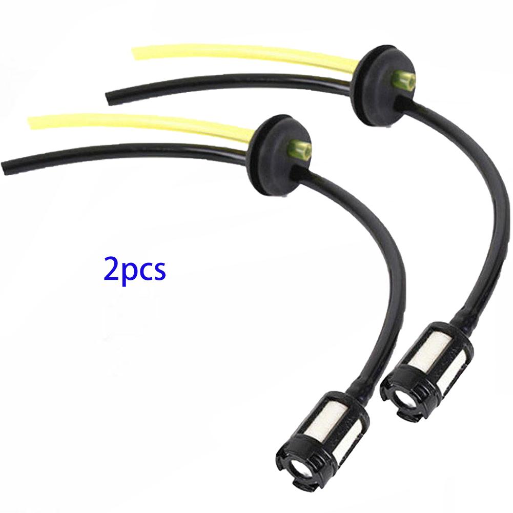 

2 шт. Универсальный комплект фильтров для топливной линии триммера для кустореза, триммера, газонокосилки, грунтовки, топливный шланг, детали садового инструмента