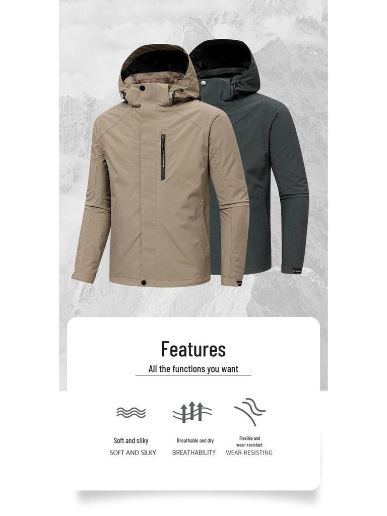 Unisex Windproof Waterproof Softshell Mountaineering Jacket