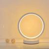 Simple LED Circular Ring Table Lamp Creative Bedside Lamp Light Fixture Reading Light  Living Room