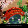 Japanese Zen Gardens and Meditation Cherry Blossom Garden Pavilion Bridge Mini Building Blocks Set Bonsai Trees Building Set for Adults and Kids Toy