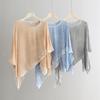 Women's Summer 2025 Irregular Hem Loose Fit Sunscreen T-Shirt
