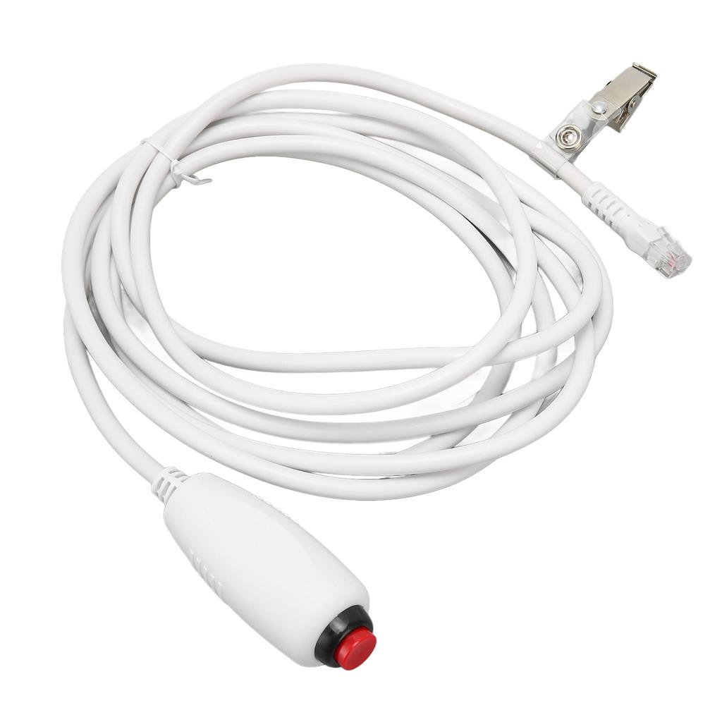 Nurse Call Cable Universal Crystal Head 6P4C Replacement Push Button Cord for Nurse Station 9.8ft