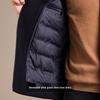 Antonio Men's Stand Collar Wool Blend Coat with Detachable 90% Goose Down Liner