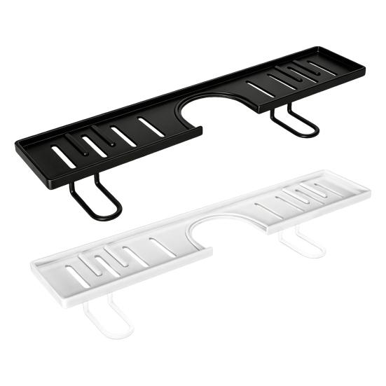 Over Sink Faucet Storage Rack, Waterproof Anti-Rust Faucet Organizer, with Drain Holes Large Capacity Bathroom Kitchen Storage Rack