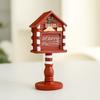 Resin Christmas Tree Decoration Set Handicrafts Mailbox Statue Desktop Ornaments Cute Cartoon Mini Christmas Tree Home