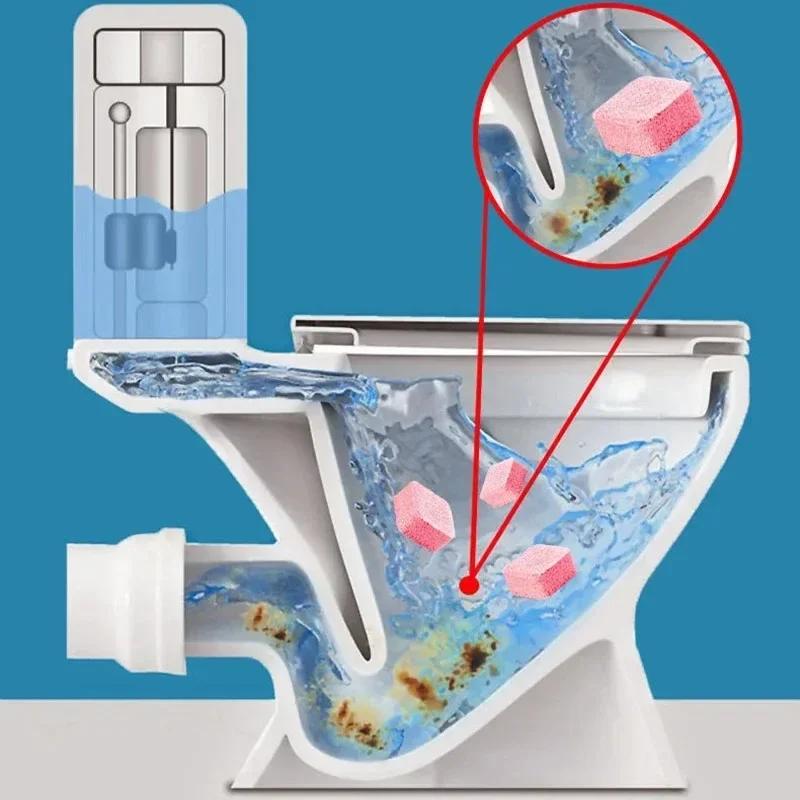 Toilettenreiniger Gelbe Kalktabletten Urinflecken Automatisch Entfernen Badreinigung Haushalt WC Rein Chemikalien Haus Garten