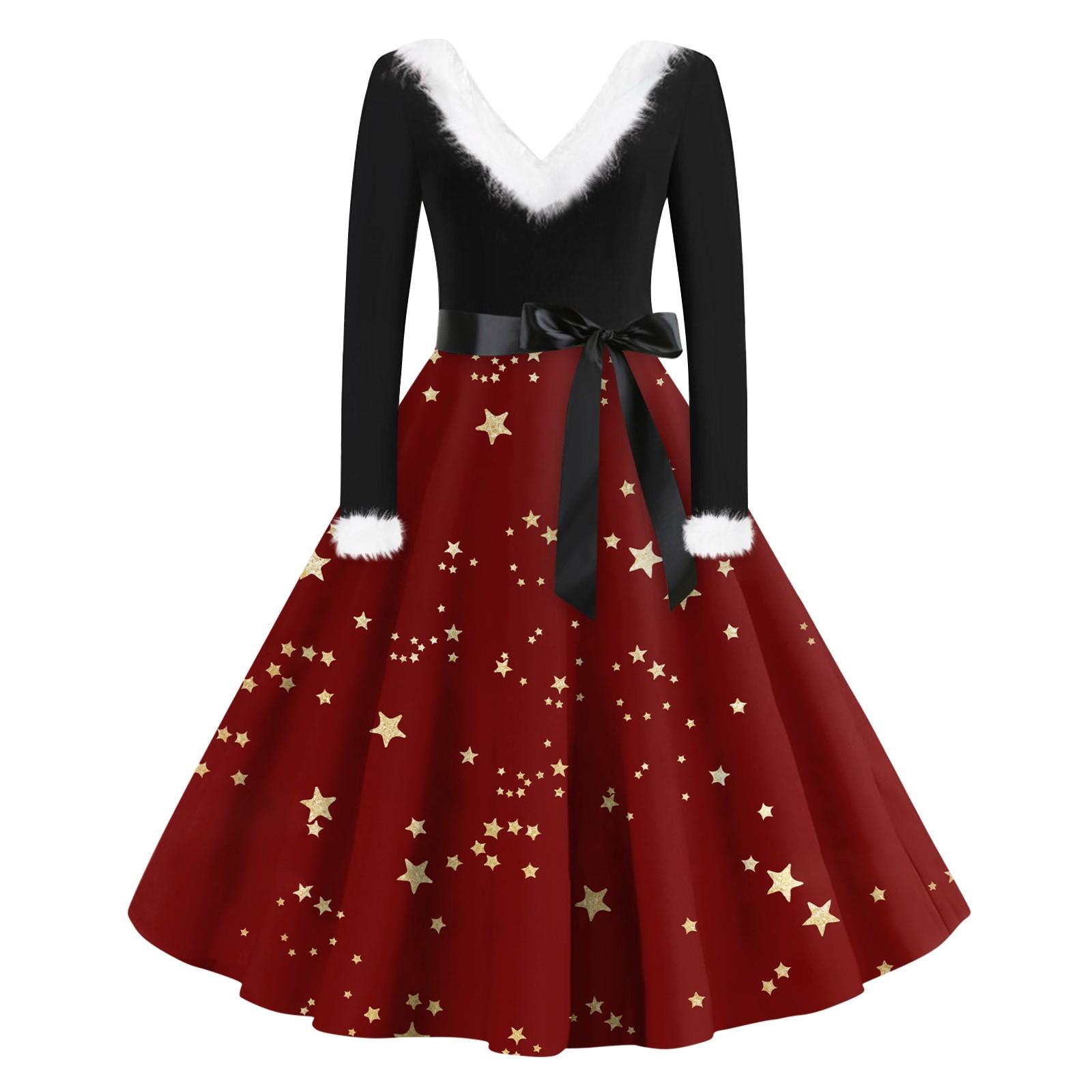 

Женское повседневное и модное платье на молнии с длинными рукавами и v-образным вырезом в тон XXL винный