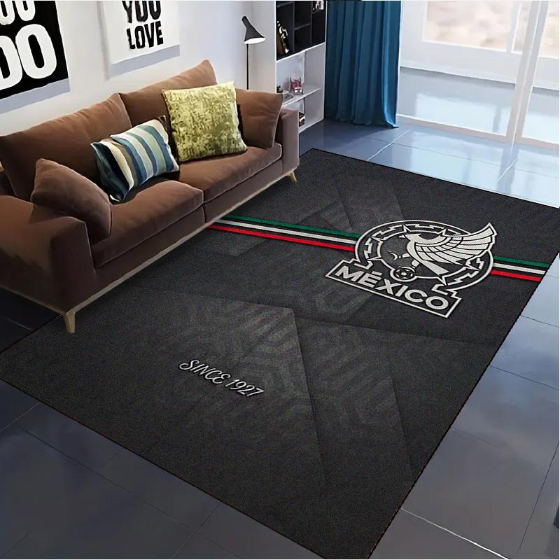 Mexico National Football Team Carpet Rug for Living Room Bedroom Home Sofa Decoration,Kids play Non-slip Floor Mat