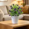 Fake Flower Set for Wedding Tablescape Desktop Home Decor Plastic Artificial Arrangement with Realistic Details 22x15cm