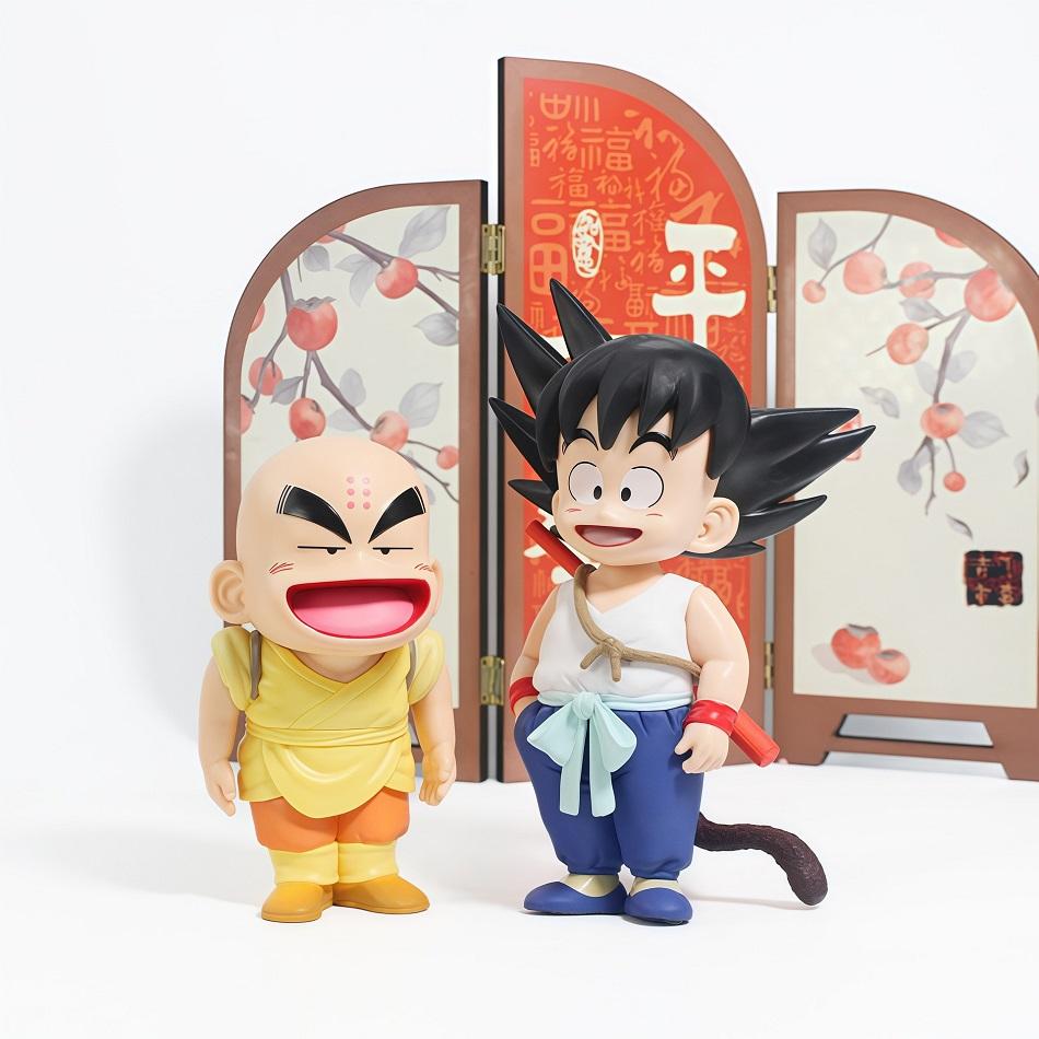 Dragon Ball Z Anime PVC Figure - Cute Sr. Popo Karin Sama with Goku Vegeta Oolong Super Saiyan Model Toy Collectible