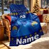 Custom Name Personalized Sesame Street Print Blanket, Home Decor, Bedroom, Sofa, Camping, Couch, Gifts for Birthday Christmas