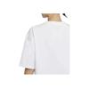 Jordan Solid Color Crew Neck Logo Print Short Sleeve T-Shirt Women Tops White DD7058-100