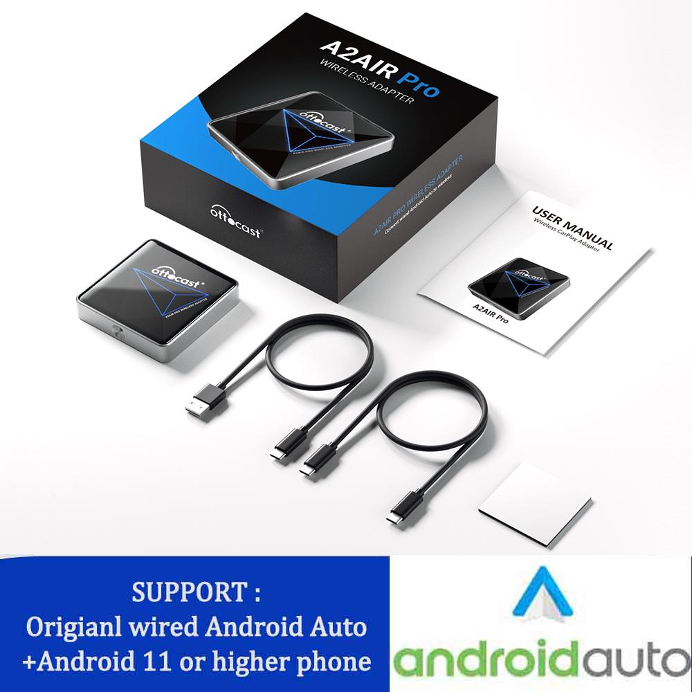 OTTOCAST U2 Air PRO Wired to Wireless CarPlay Adapter CarPlay Dongle Bluetooth Wifi USB Multimdia Player for Toyota VW Nissan
