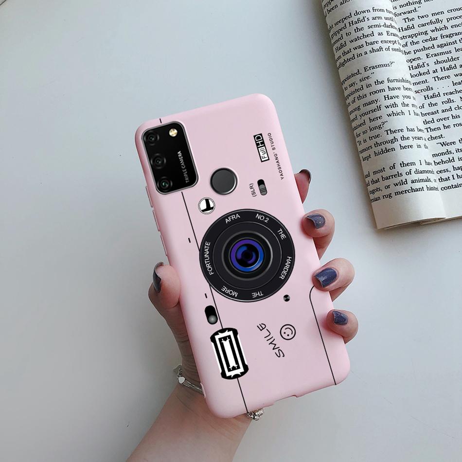 For Huawei Honor 9A Case 2020 Silicon Cover Soft Bumper Coque For Huawei Honor 9A Phone Cases MOA-LX9N Honor9A Love Heart Funda