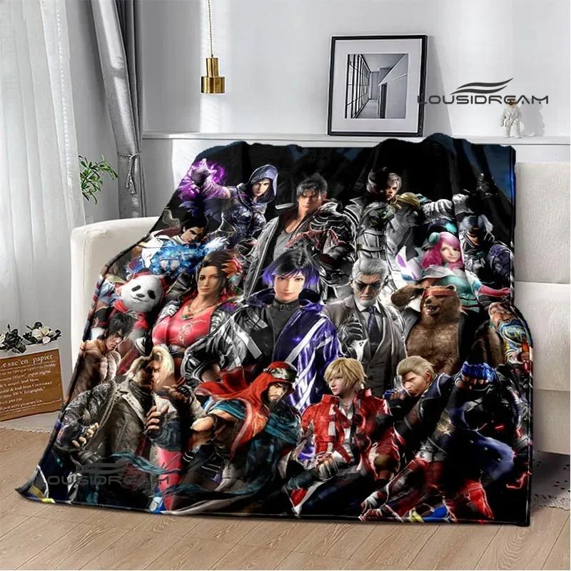 3D game tekken8 Printed blankets picnic blanket Warm blankets Flannel Soft Cozy Blanket Home travel blanket Birthday Gift
