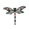 Fashionable Sophisticated Dragonflies Lapel Pin with Dripping Oil Designs Contrast Accessory for Party Supplies Costumes