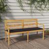 Day and Night - Day and Night Batavia Bench with Anthracite Cushion Solid Teak Wood 150 Cm