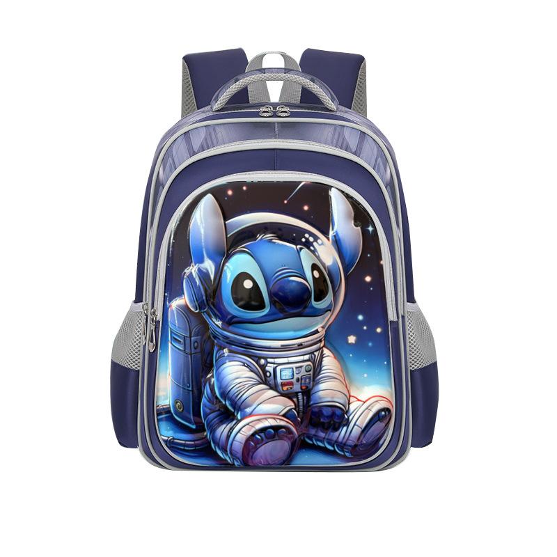 Disney Mickey Stitch und Disney Prinzessin Kinderrucksack Jungen Mädchen Cartoon Schultaschen 42x32x16cm