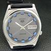 Seiko 5 AUTOMATIC 7009A JAPAN MENS VINTAGE GREY COLOR DIAL WATCH A701567-5 R206b-a701567
