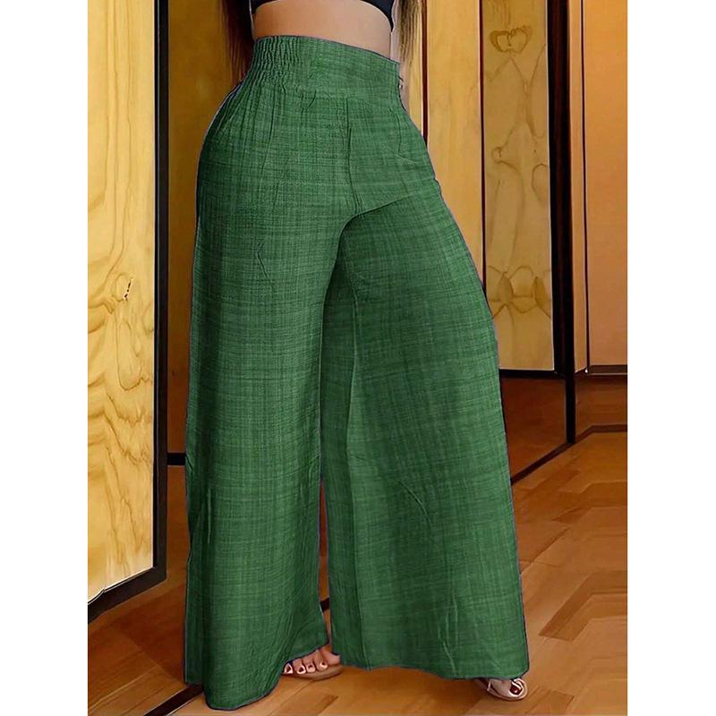 2024 Spring/Summer Women's High-Waisted Slimming Wide-Leg Pants