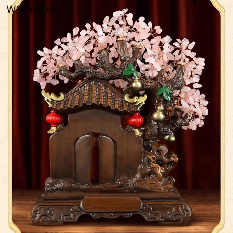 Home Decoration Accessories Wedding Gift Feng Shui Ornaments Wealth Tree Valentine's Day Gift Resin Crafts