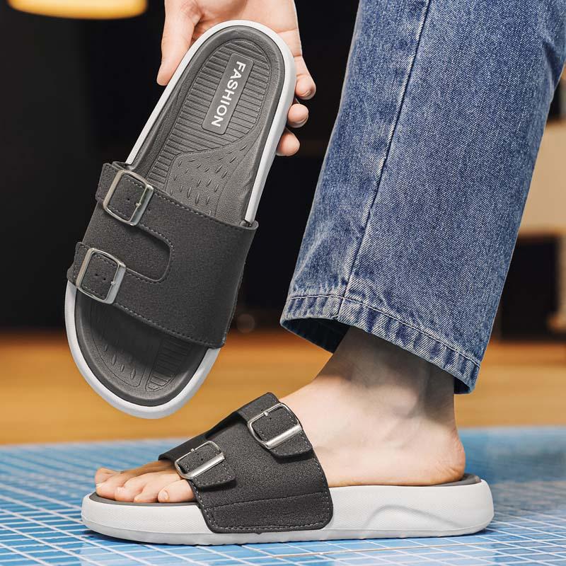 Sommer Herren Strandhausschuhe Rutschfeste Bequeme Hausschuhe Für Innen Außen Herren Wasserschuhe Sandalen
