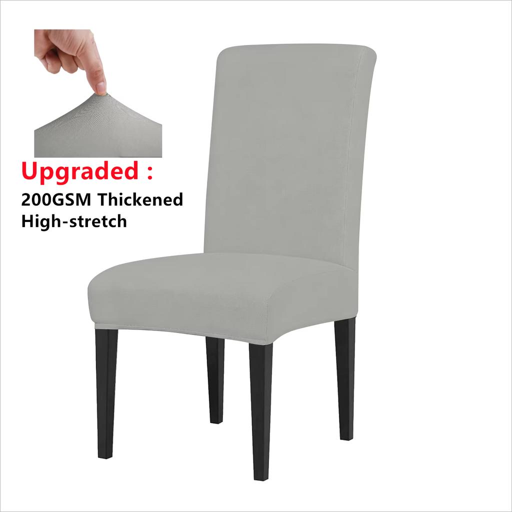 Elastic Solid Color Adjustable Chair Cover Spandex Stretch Slipcovers Chair Seat Covers Kitchen Dining Room Wedding Banquet Home